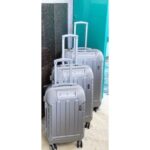 3pcs /3in1 Luxurious Fibre Suitcases (Set of 3pcs) Gray