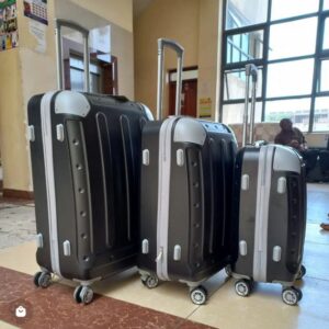 3pcs /3in1 Luxurious Fibre Suitcases (Set of 3pcs) Black