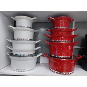 Bosch 19 Pieces Heavy Duty Granite Non Stick Cookware Pots