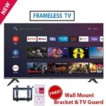 Vitron 4388-FS 43"inch FHD Frameless Smart/Android TV In built Decoder/+TV Guard + Bracket