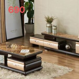 Good Home Furniture Wooden TV Stand And Table With Storage Cabinets