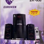 Euroken EK-608 20000W Multimedia Speaker 2 In1 Home Sound/audio System Black 20000 EK-608 Black 20000w 8900