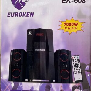 Euroken EK-608 20000W Multimedia Speaker 2 In1 Home Sound/audio System Black 20000 EK-608 Black 20000w 8900