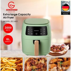 Eurochef 6 Liters Non Stick Air-fryer Electric Oil-free Cooker Baking