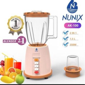 Nunix Blender, 2 In 1 Blender With Grinding Machine 1.5L AK 100