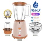Nunix Blender, 3 In 1 Blender, Grinder & Chopper Model AK-444