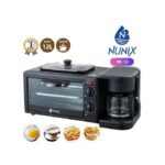 Nunix Breakfast Maker, 3In1 Multi-Function Breakfast Maker +Grill Tea-Coffee BE-12