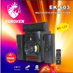 Euroken 3.1CH HOME THEATER SPEAKER SYSTEM -20000W Pmpo EK-603