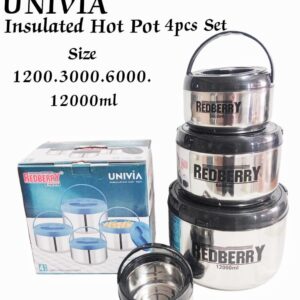 Redberry Univia Insulated Hotpots 4pcs Set