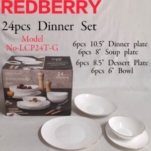 Redberry 24pcs Dinner Set