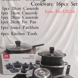 Redberry 16 pcs Granite Coating Cookware Set