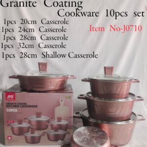 Redberry 10 pcs Granite Coating Cookware Set