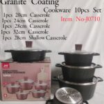 Redberry 10 pcs Granite Coating Cookware Set