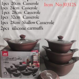 Redberry 12 pcs Cookware Set