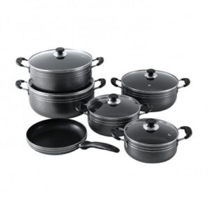 TC 14 Pieces Heavy Non-Stick Cooking Pot Sufuria Set