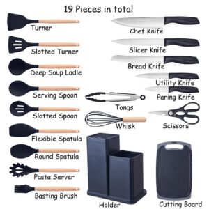 19PC Executive Silicone Spoons