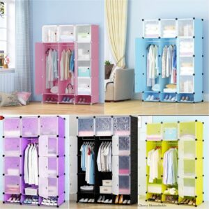 3 Column Plastic Wardrobe