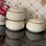 Gold Line Ceramic Dish Set