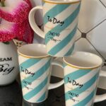 six-piece ceramic mug set