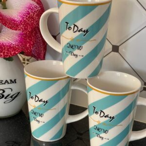 six-piece ceramic mug set