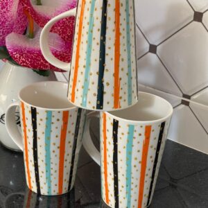 six-piece ceramic mug