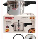 REDBERRY PREMIUM RANGE 7.5L ALUMINIUM PRESSURE COOKER, WITH GLASS LIDS WITH FREE EXTRA GASKET & SAFETY VALUE