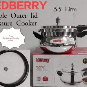 Redberry Aluminium Maple Pressure Cooker- 5.5 Ltrs