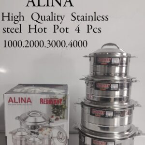 REDBERRY ALINA High-Quality Stainless Steel Hot Pot Set - 4 Pcs