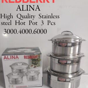 REDBERRY ALINA High-Quality Stainless Steel Hot Pot Set - 3 Pcs